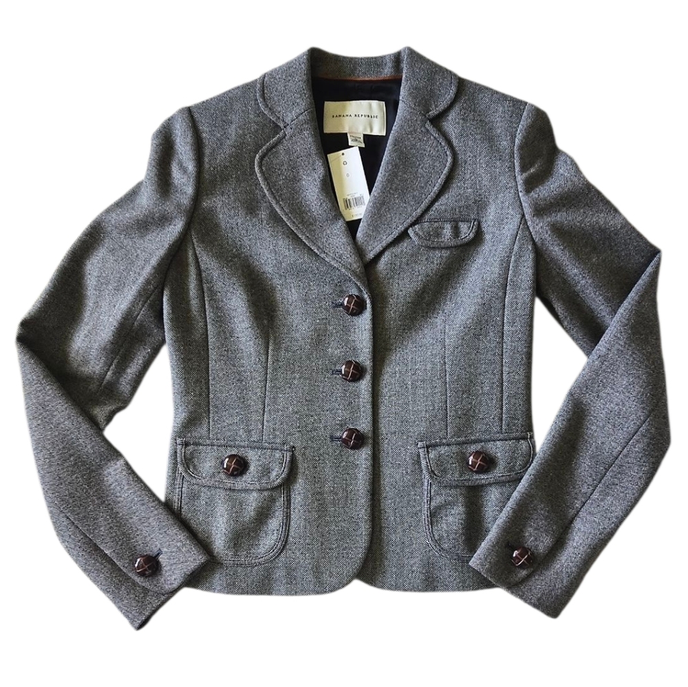 Banana Republic Charcoal Women's Blazer